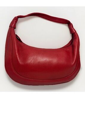 Etienne Aigner Red Leather Soho Hobo Shoulder Bag